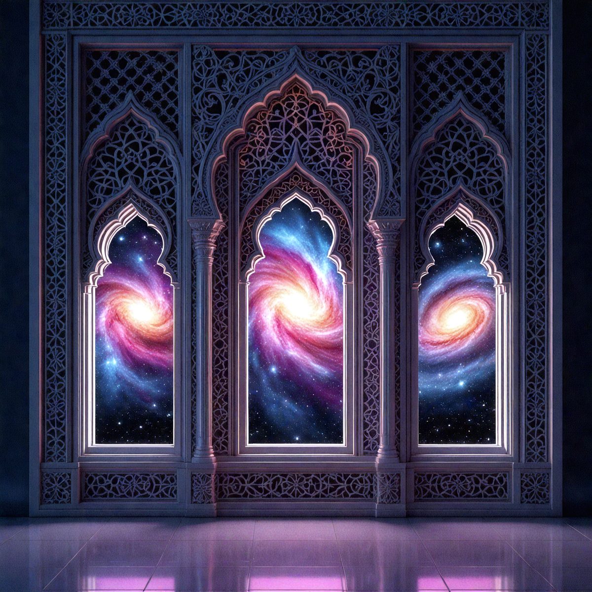 f56e9f75-9a8a-4305-9aab-94003eb306f2-14406 - a-window-to-the-cosmos-a-3d-islamic-mashrabiya-each-o_250705165420_00001.png